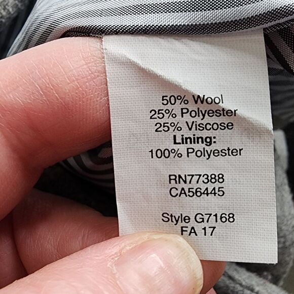 J. Crew Factory blazer gray wool blend office career 14 - Picture 5 of 5